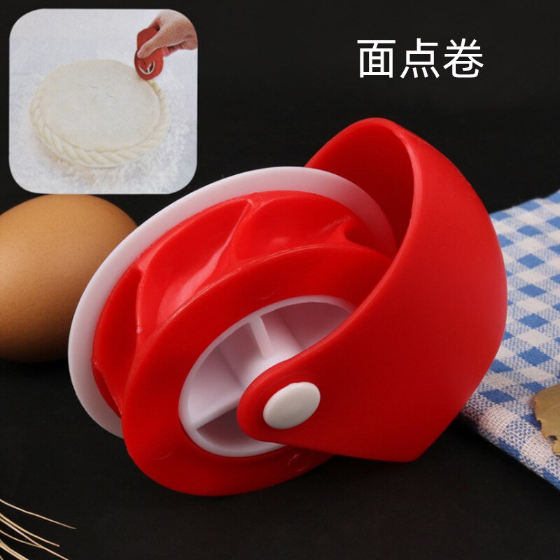 Baking tool pastry cutting wheel pastry curling wheel manual cutter roller knife kitchen gadget