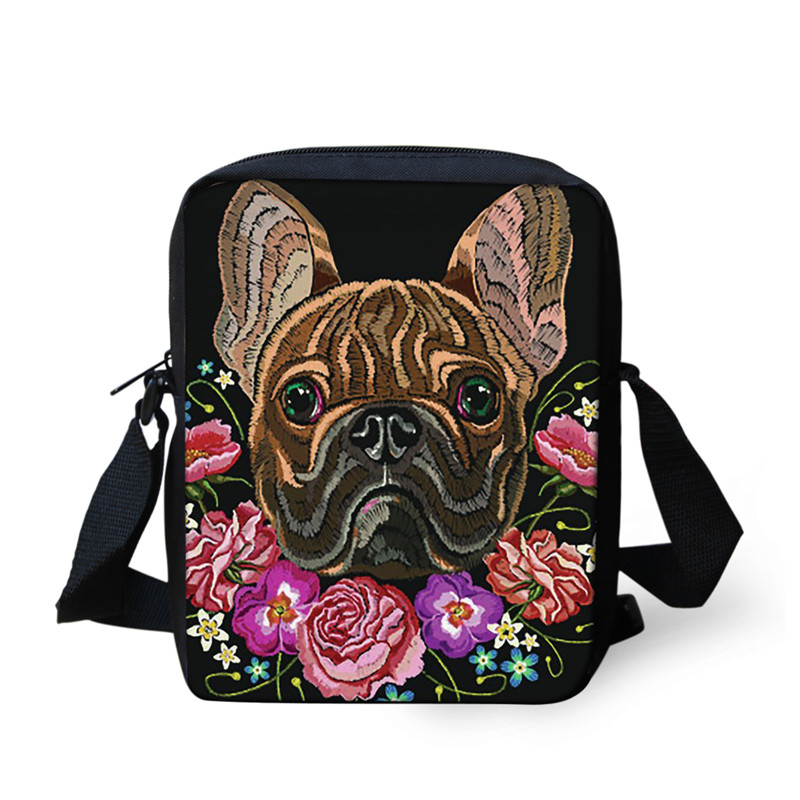 FORUDESIGNS Boston Terrier Girls Small Messenger Bag Boys Daily Shoulder Bag Pomeranian Printed Women Lightweight Crossbody Bag: Z2514E