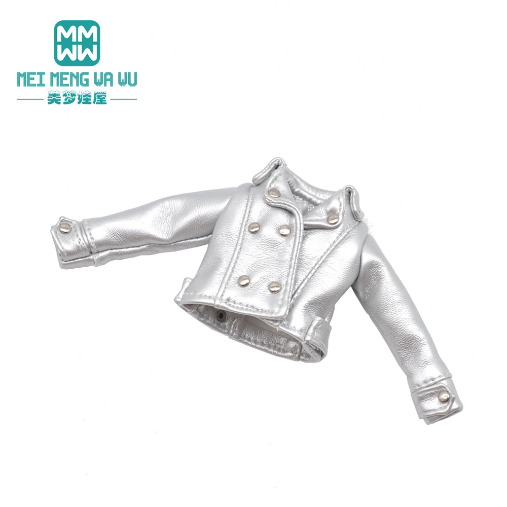 1 Uds. Ropa de muñeca Blyth, ropa de cuero de , faldas, pantalones rasgados para accesorios de muñeca Blyth Azone OB23 OB24 1/6: Blanco