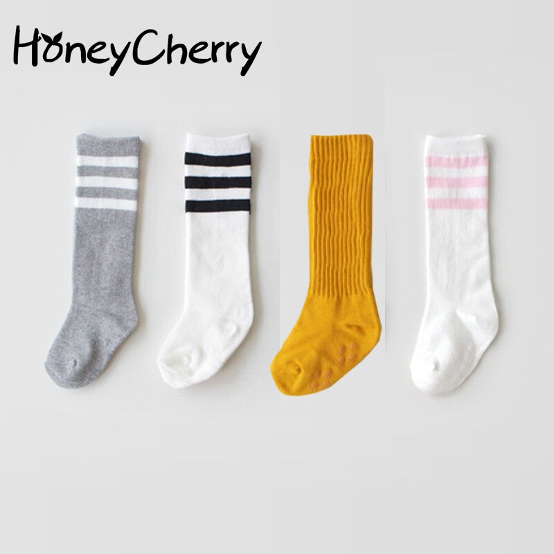 Children's Socks With Knee Crossing In Baby Socks In Spring And Autumn Cotton Autumn Style Newborn Girl Socks