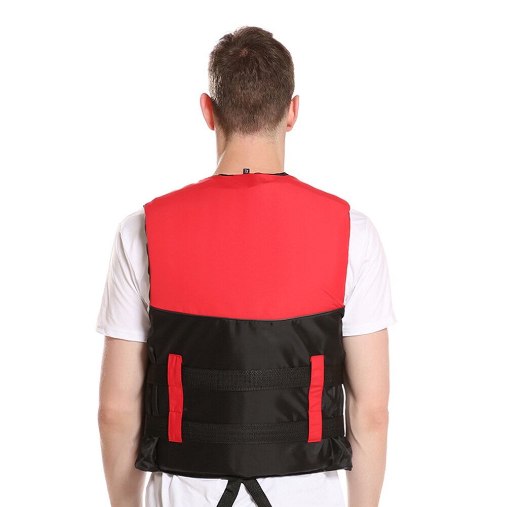 Snorkeling Boating Drifting Life Jacket Water Sports Safety Fishing Surfing Swimming Buoyancy Life Vest for Kids Adults Red