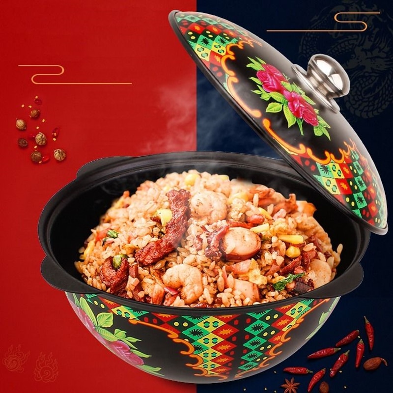 4.5L cast iron pot Non-stick stew hand pilaf pot