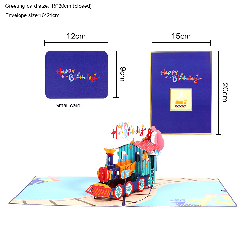 3D powitanie urodziny ciasto karty Pop-Up z kopertą dla dziewczyny dzieci przyjaciel rodzina błogosławieństwo pocztówka urodziny ręcznie robione prezenty: 11