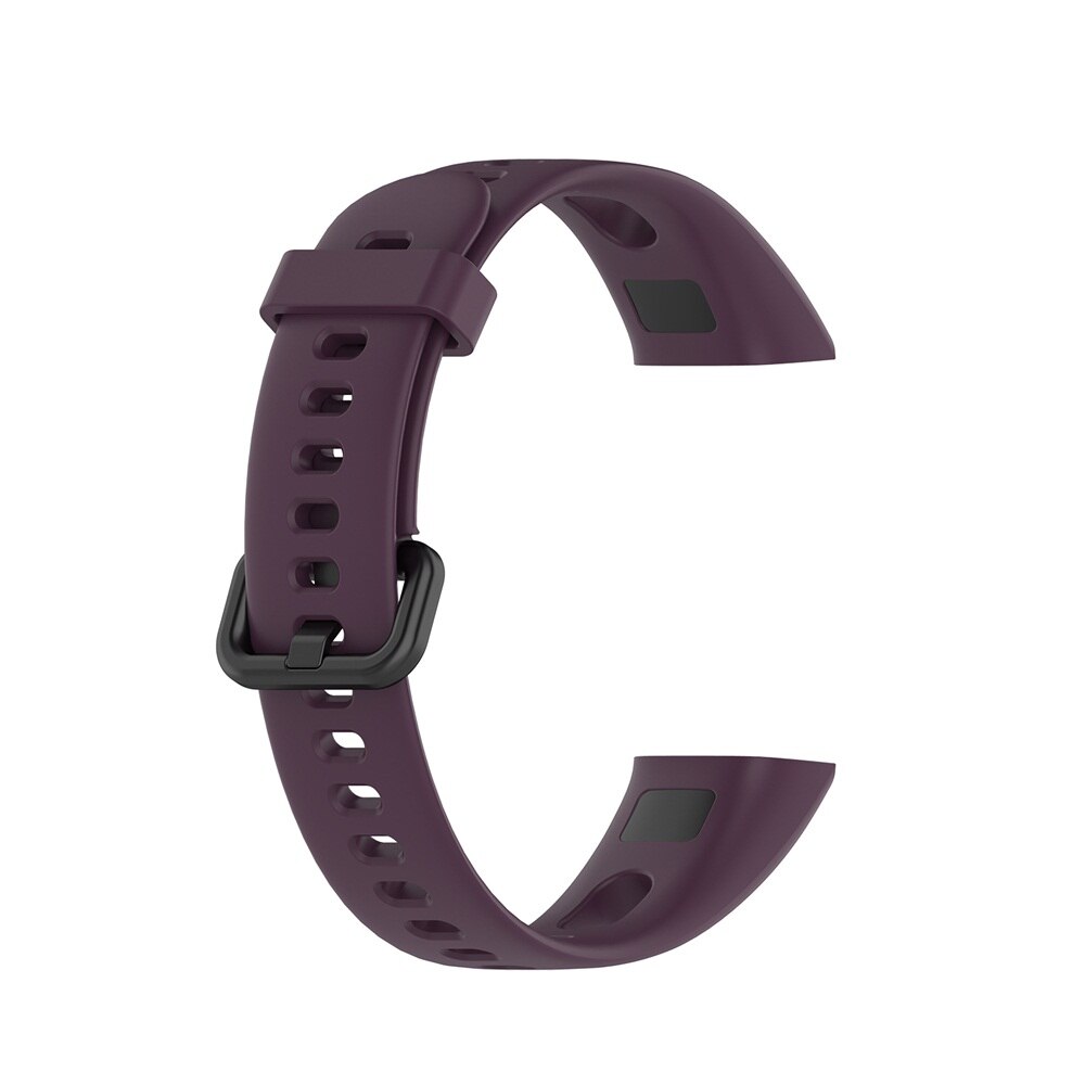 Soft Sports Silicone Wrist Strap Replacement Watch Band for HUAWEI Band 4 / Honor 5i Buckle Smart Watch Accessories: purple