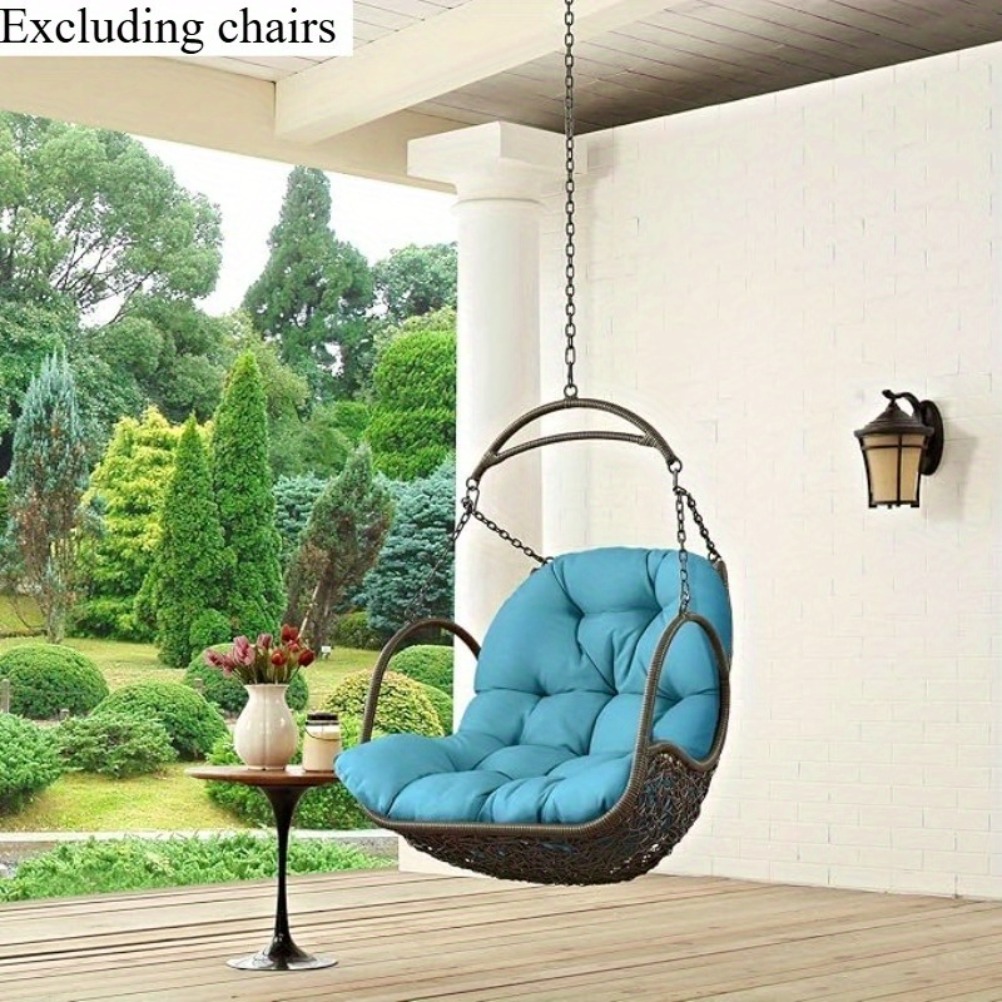 Ganzjahres-Chaiselongue, Balkon-Garten-Sitzkissen, Hängesessel-Sitzkissen (Hängesessel nicht enthalten)