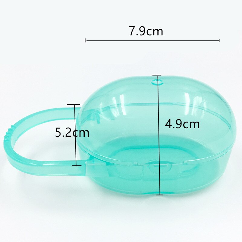 1PCS Pacifier Box Soother Container Holder Baby Solid Pacifier Box Travel Storage Case Safe Holder Pacifier PP Plastic Box