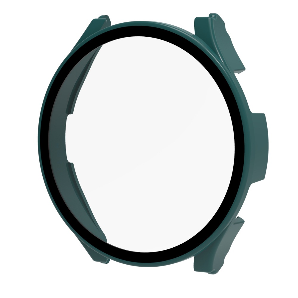 Coque étanche 2 en 1 + verre pour Samsung Galaxy Watch 4 40/44mm, protection complète PC pour montre 4 40 44mm: green / Watch4 galaxy 40mm