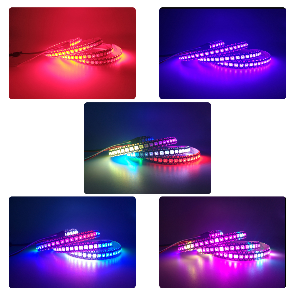 WS2812B Led Strip Waterdicht/Geen Waterdichte 60 Leds/M WS2812 Smart Rgb Led Licht Strip DC5V1m/2 m/3 M/4 M/5 M