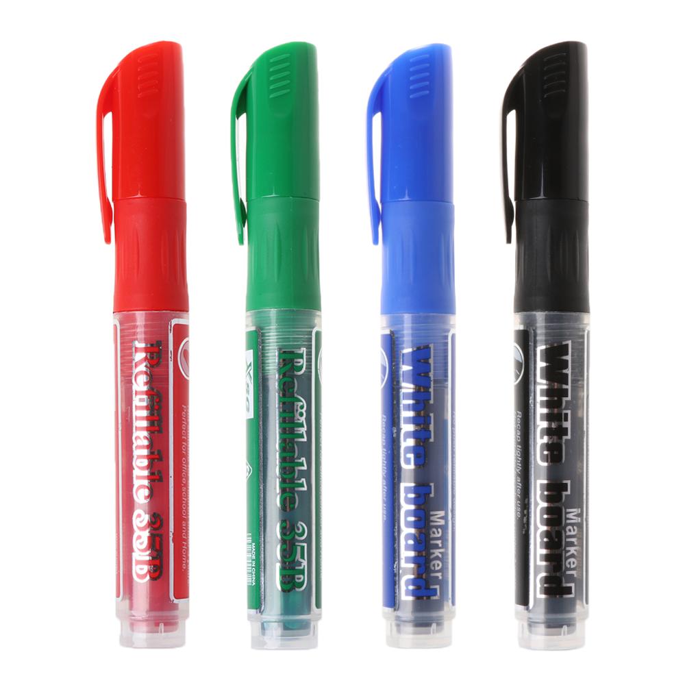 Erasable Whiteboard Marker Pen Dry-Erase Sign Ink Refillable Office School Supplies Student