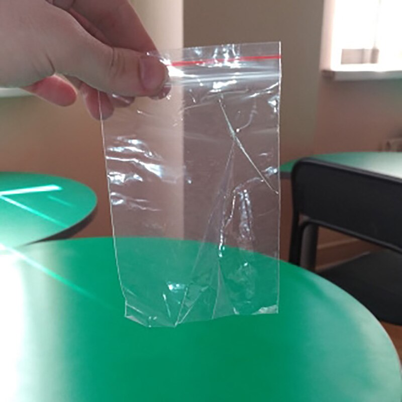 100Pcs Clear Bag Plastic Poly Grip Self Seal Resealable Zip Lock Package Bags Home Kitchen Food Snack Storage Bag