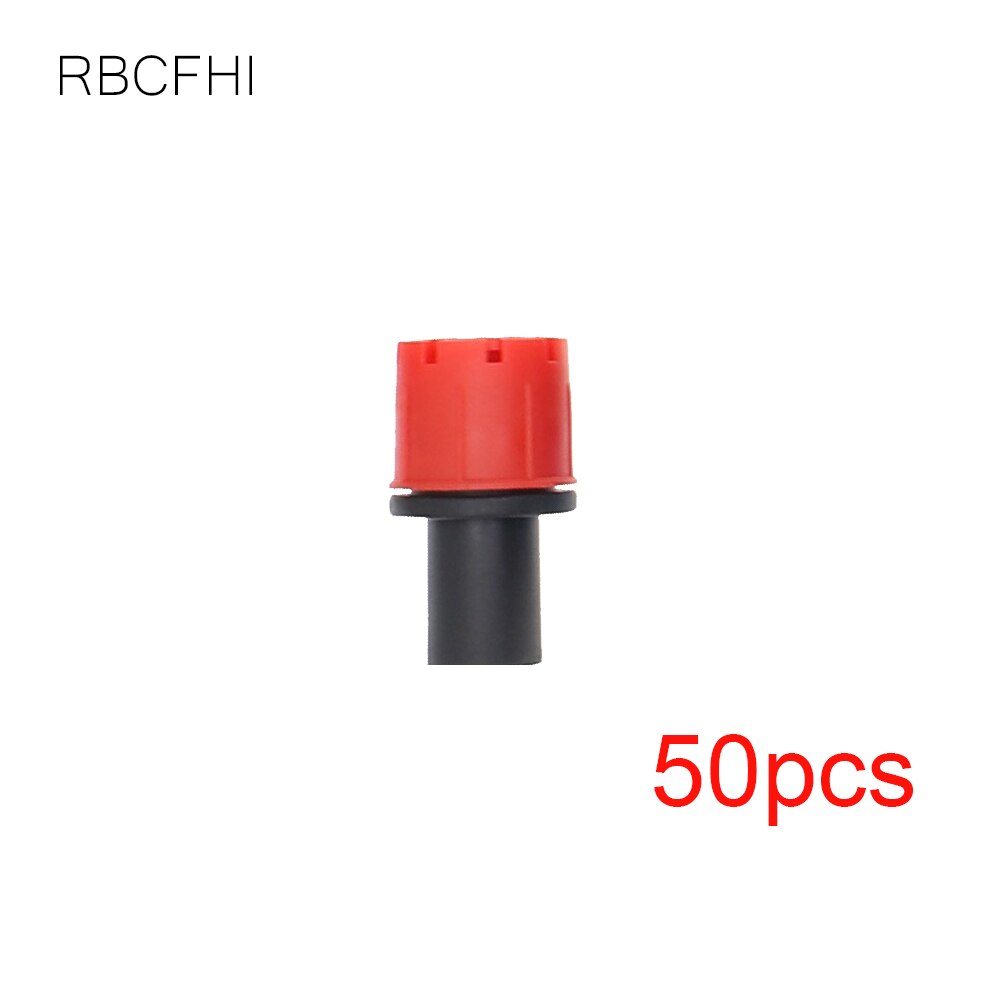 RBCFHl 20-50PCS 6mm Adjustable Dripper hole threaded connector Micro Drip Irrigation Watering Anti-clogging Emitter: B-50pcs