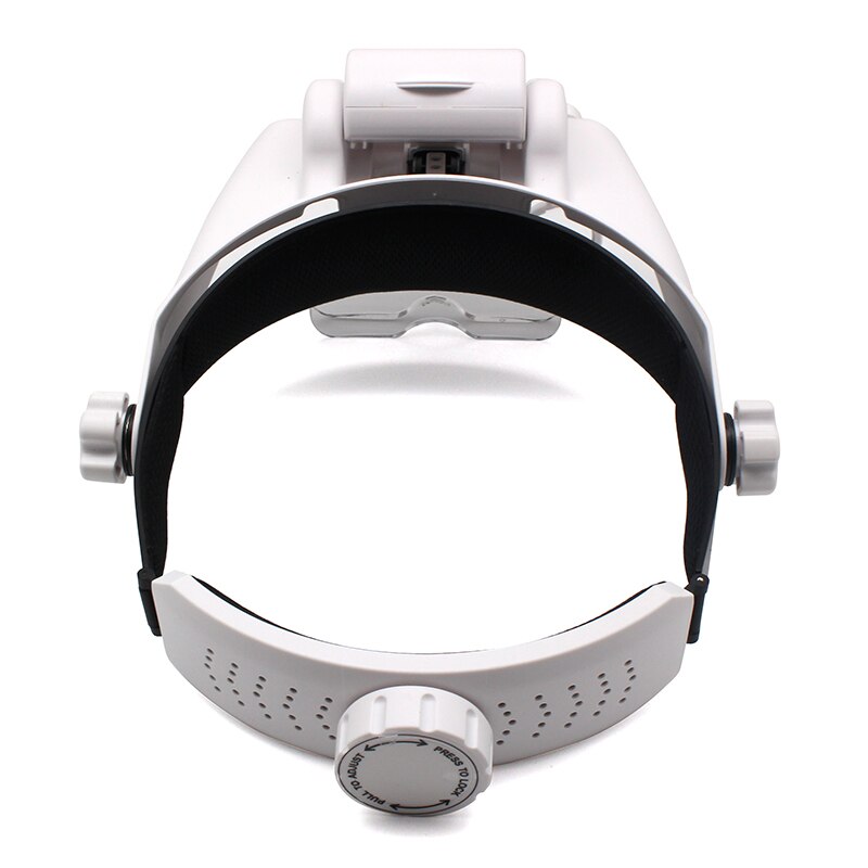 Lupa iluminada con diadema, gafas de aumento de soldadura de reparación recargable, lentes intercambiables, lupa de tercera mano para soldar