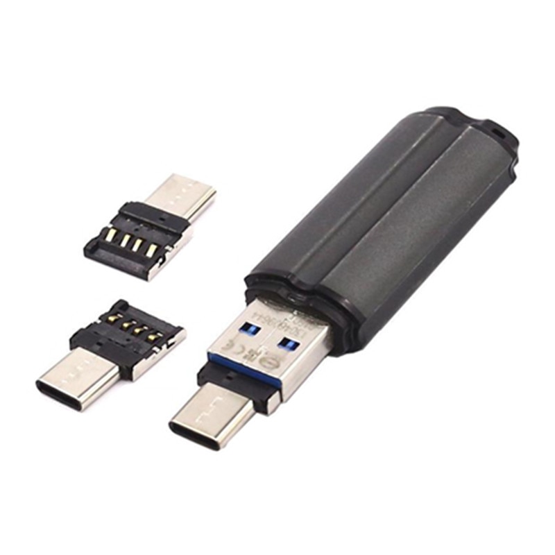 OTG Cavo di Tipo-C Micro USB USB Generale Tipo di Adattatore Del Telefono Android Mobile di Dati Micro Convertitore OTG Cavo C testa D'argento