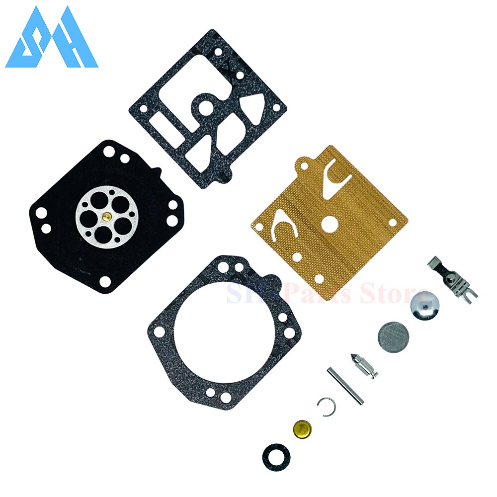Carburateur Reparatie Kit Kettingzaag Vervangende Onderdelen Voor Walbro K22 Hda Onderdelen Membraan Pakking Naald Reparatie Kit 12 Stks/set