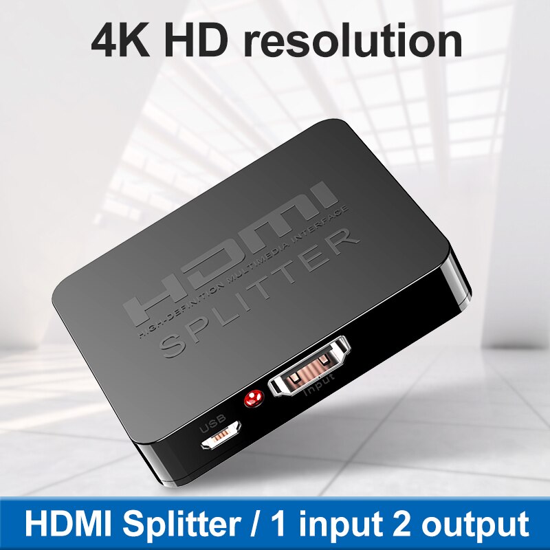 HDCP 4K 3D Splitter Full HD 1080p Video Switch Switcher 1X2