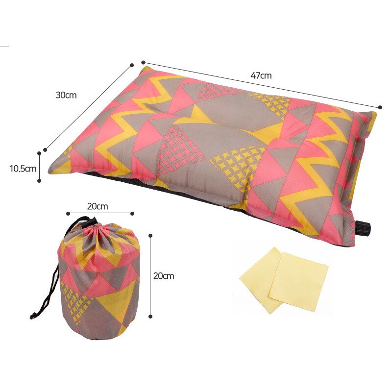Outdoor automatic inflatable pillow leisure tent camping equipment lunch break sleeping car travel Hiking sleep Portable