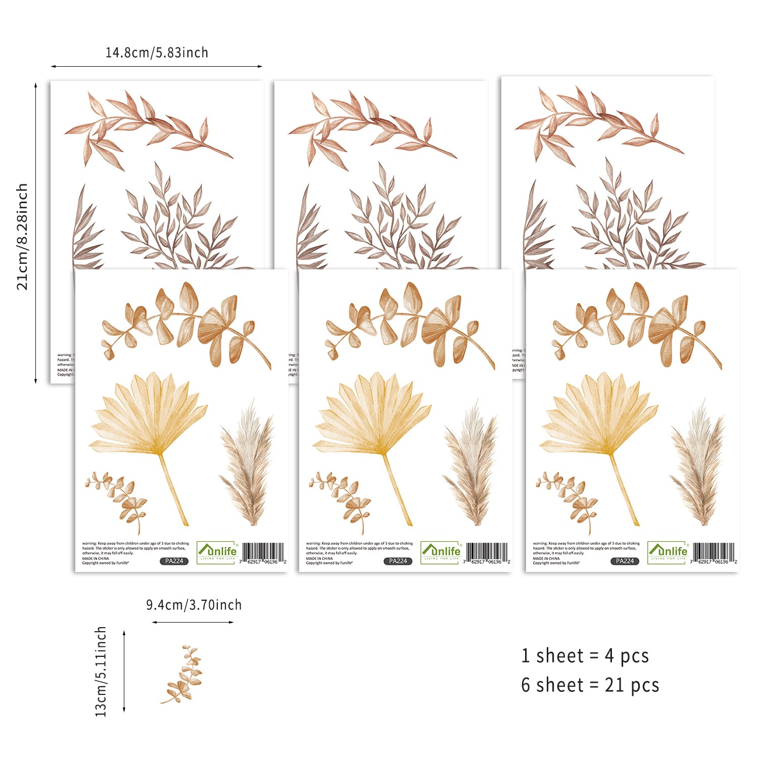 Boho przedszkole kreatywna ściana naklejka dla dzieci pokój dziewczynki chłopcy salon Home Decor Cartoon kropki zwierzęta Vintage naklejki: PA224