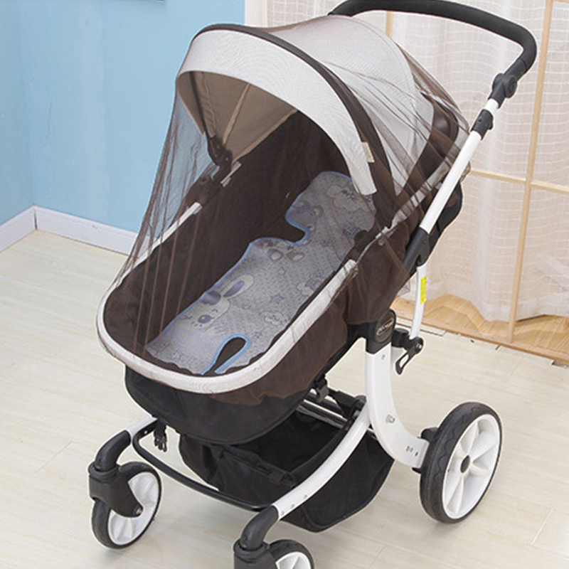 Mosquiteiro para carrinho de bebê, rede de proteção de malha, cobertura completa, mosquiteiro, diâmetro 150cm: CINZA