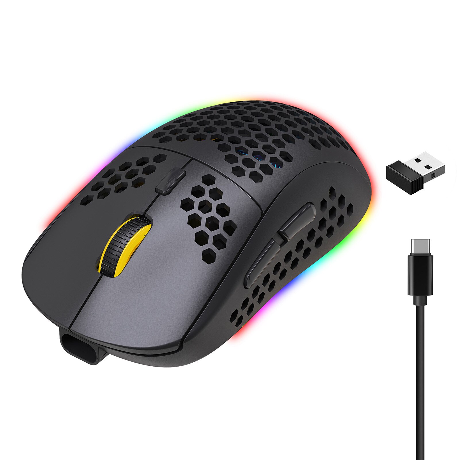 Mouse USB Wireless Gaming Mouse Type C Rechargeable Wireless Mouse 6 Keys Computer Gamer Mice For Computer PC Laptop