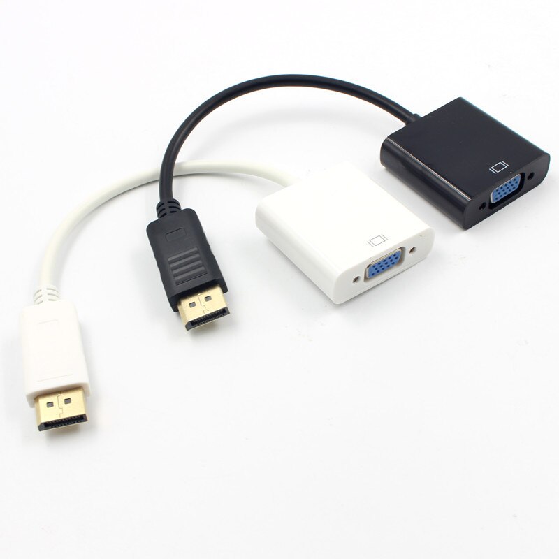 DisplayPort Display Port DP to VGA Adapter Cable Male to Female Converter for PC Computer Laptop HDTV Monitor Projector