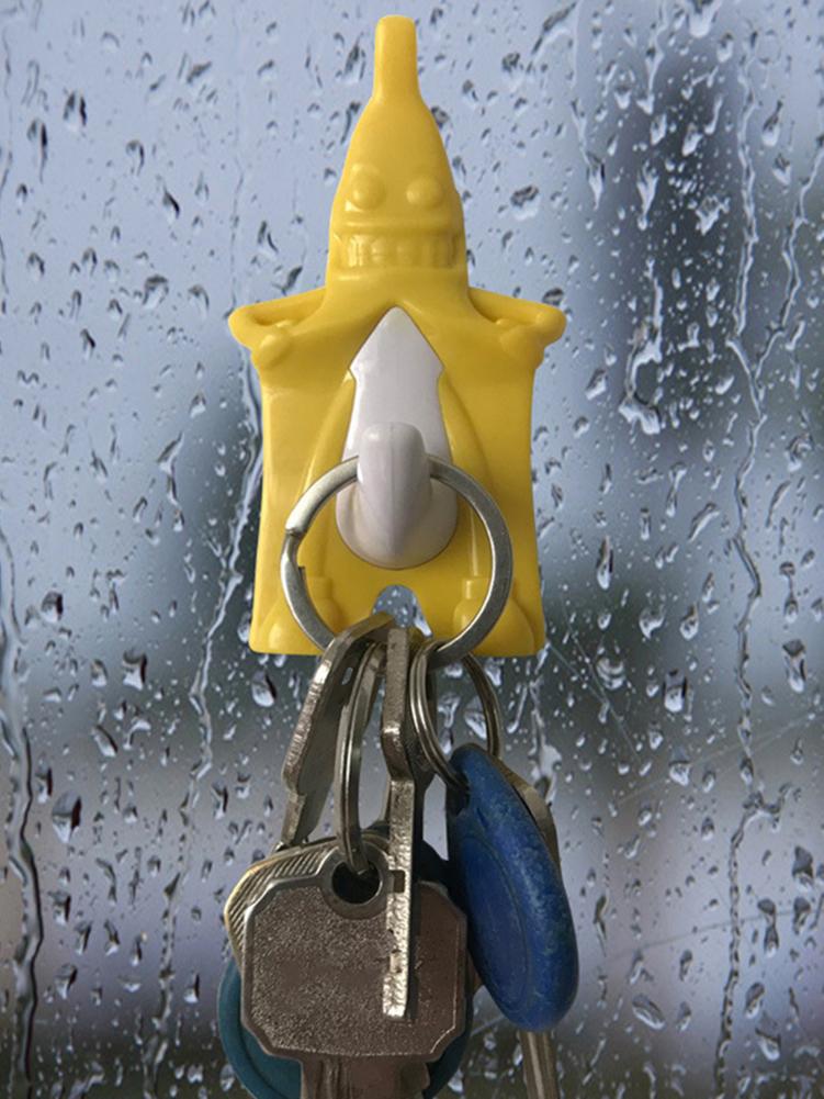 Banaan Vorm Haak Deur Haken Creatieve Plastic Banaan-vormige Haak Muur Hanger Voor Kleren Sleutel Paraplu Jas Opknoping Organisator