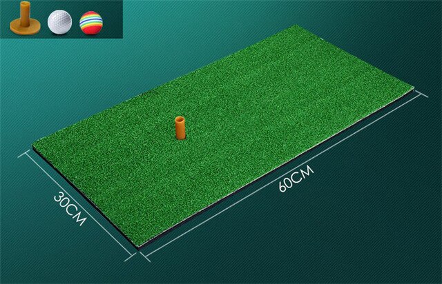 Backyard Golf Mat Indoor Residential Training Hitting Pad Practice Golf Hitting Mats Rubber Tee ball free: no.3 30x60 cm