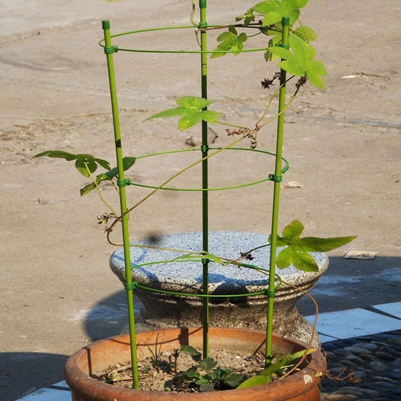 1 set 45cm planten klimplant rek plantenpot ondersteuningsframe bloemen groenten decoratieve trellis beugel