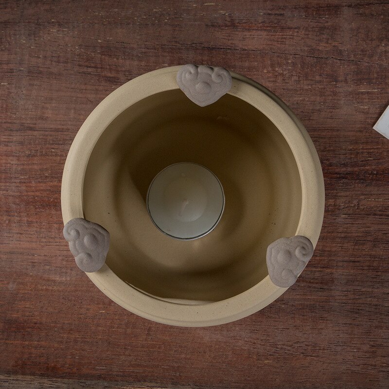 Estufa de cerámica japonesa para calentar velas, soporte de aislamiento térmico con Base de cerámica, calentador de leche y café, tetera