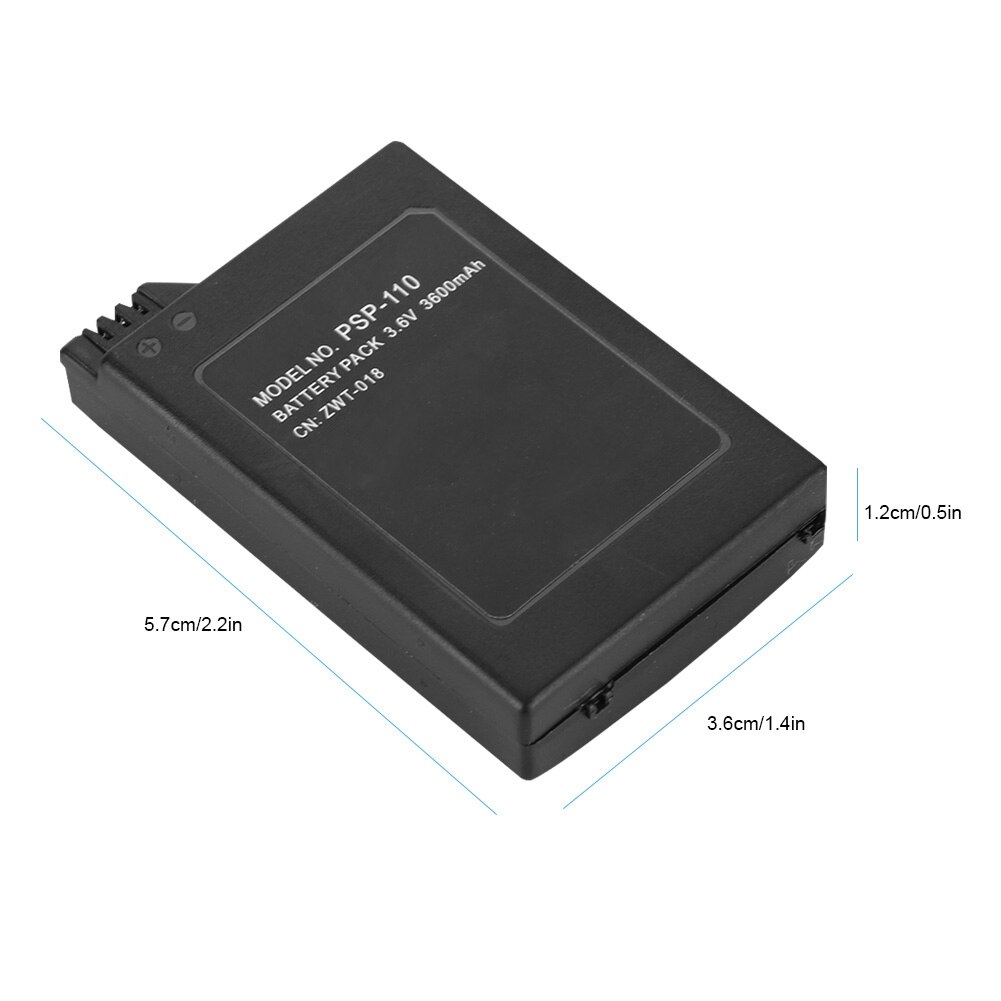 3.6V 1800mAh Battery Pack for Sony 3.6V Lithium Ion Rechargeable Battery Pack Replacement for Sony PSP 1000 PSP Console
