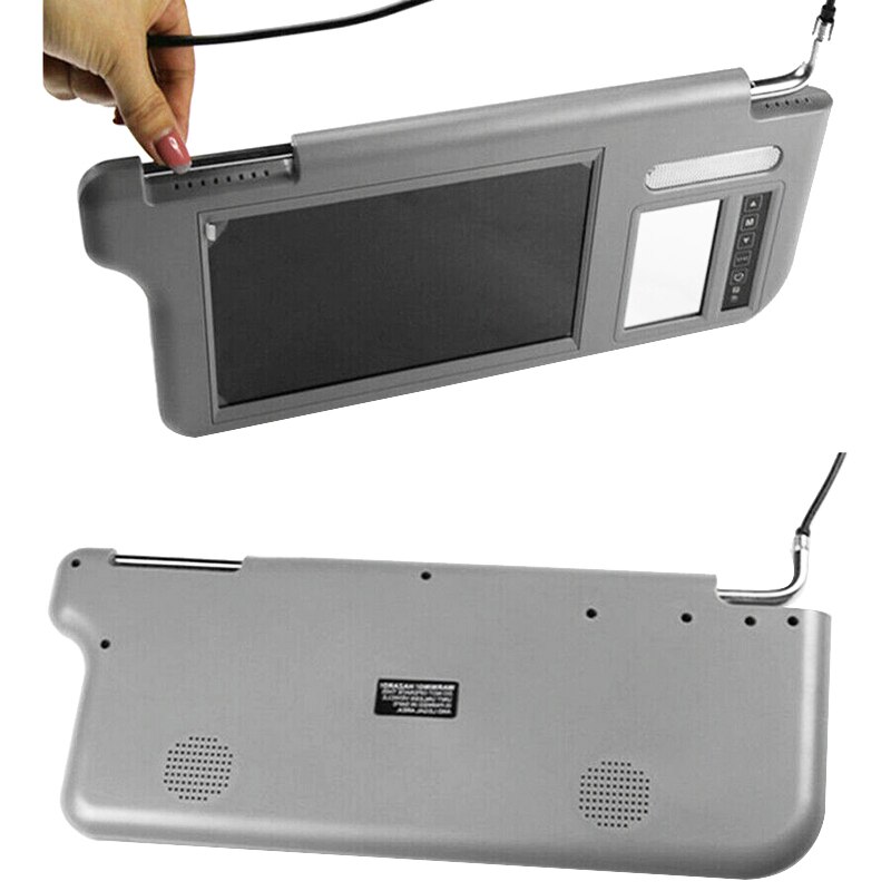 7 Inch Car Sunvisor Interior Rear View Mirror Screen Lcd Monitor DVD/VCD/AV/TV Player Rear Camera Sun Visor