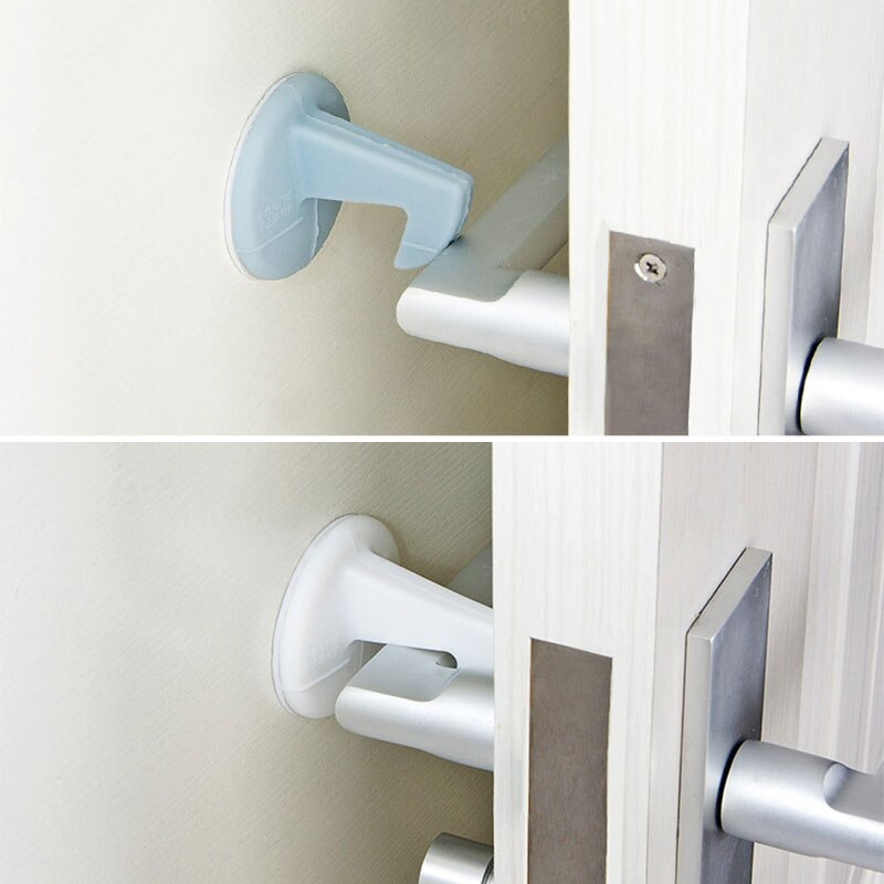 Deurklink Crash Pad Set Creatieve Siliconen met Haak Muur Kussen Pad Thuis Deur Anti-Flip Pad