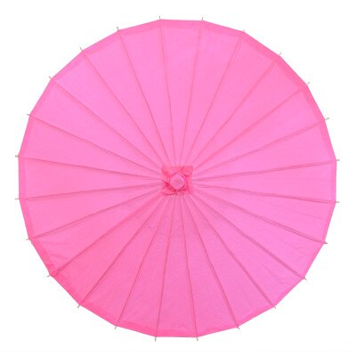 Sombrilla de papel de color chino para baile tradicional de China, paraguas de papel blanco DIY, pintura a mano, suministros de , 40CM, 1 Uds.: 40CM rose