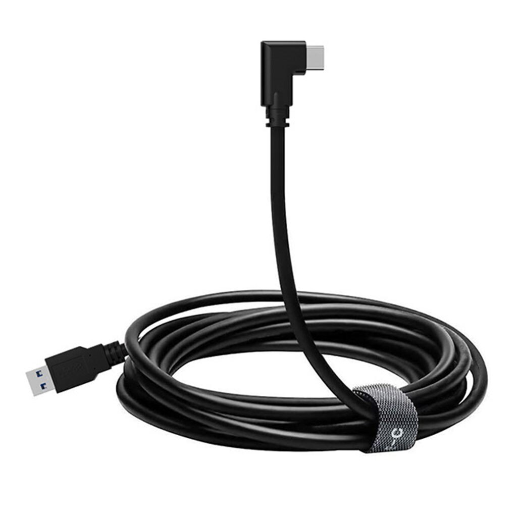 Cable USB de 3M/5M a tipo C para auriculares Oculus Quest 2, Cable de realidad Virtual de 90 grados VR, Cable de carga USB 3,1 a C