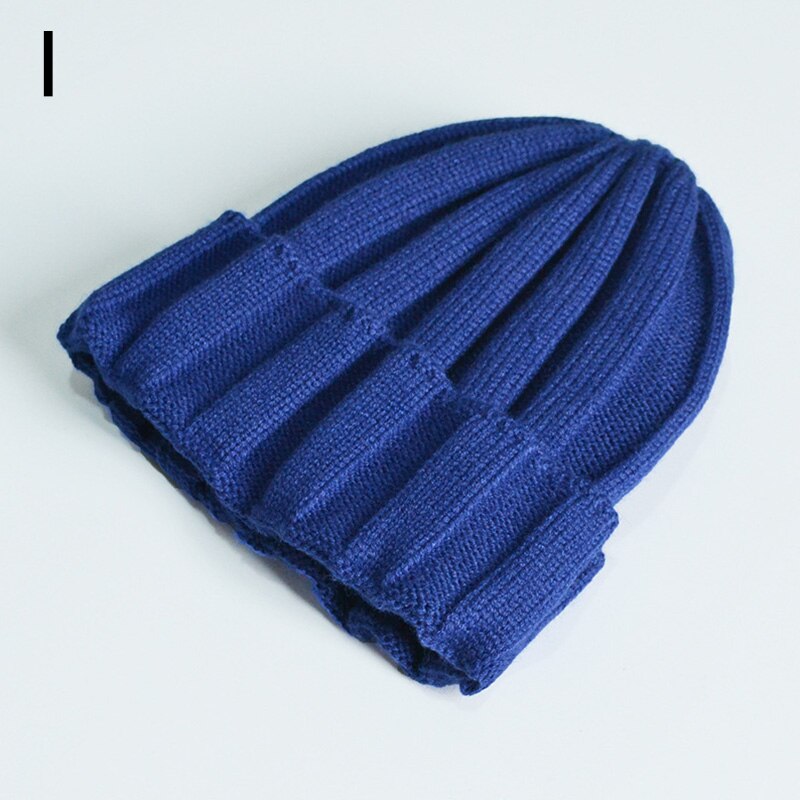 Gestrickte Baby Turban Mütze Warme Wolle Mützen Weichen Hütte Für freundlicher Mädchen Jungen neugeboren Elastische Kleinkind Kleinkind Winter Headwear Neue: Saphir
