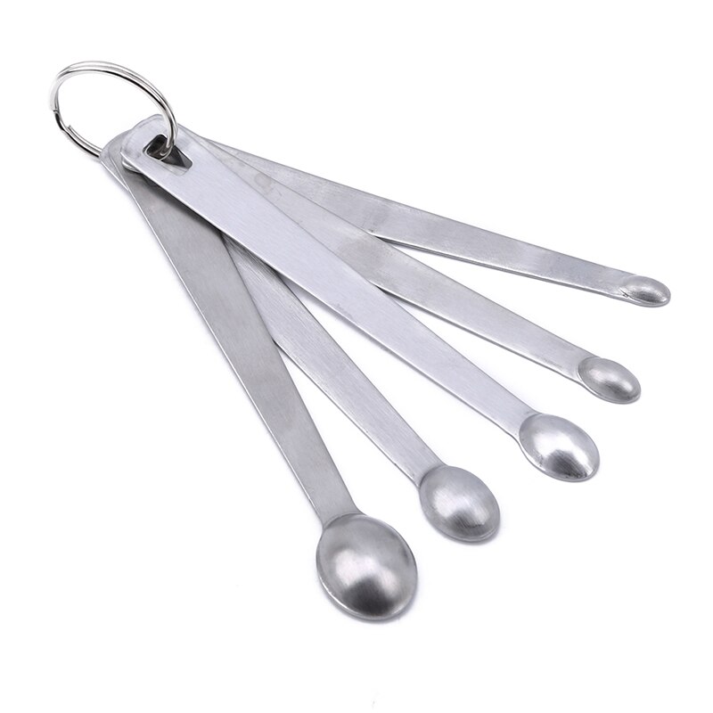 5 teile/satz Edelstahl Messlöffel Backen Utensilien einstellen Löffel Tasse Küche Messbecher Und Löffel Backen Utensilien: Ursprünglich Titel