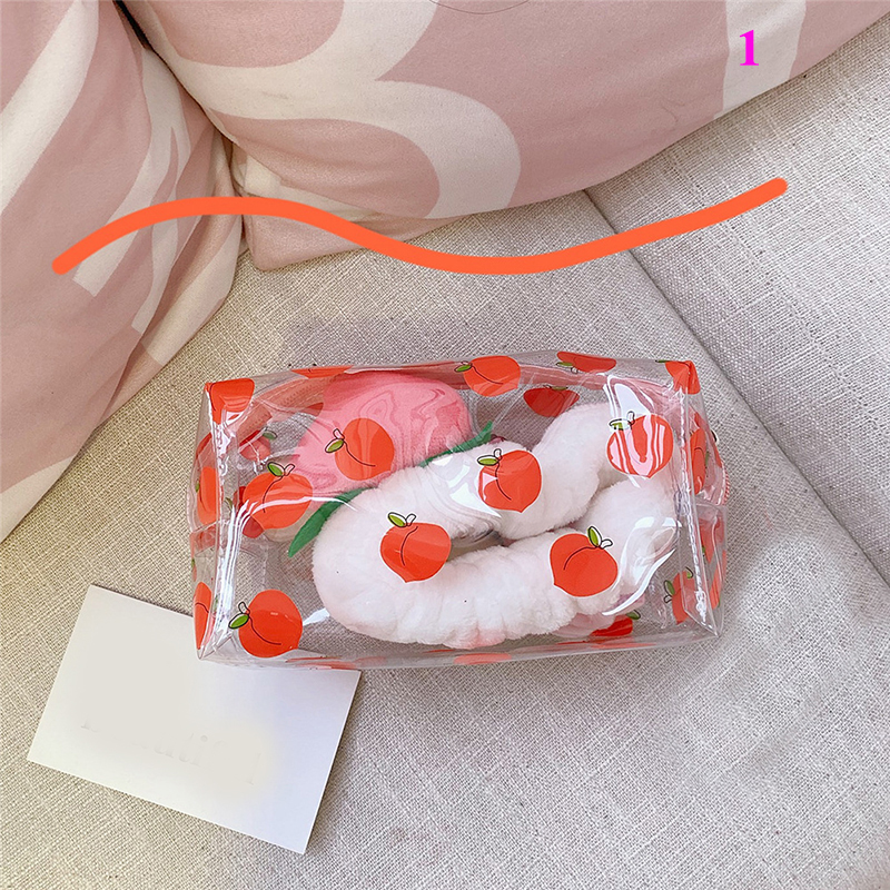 Waterproof Transparent Cosmetic Cute Bags Storage Pouch Makeup Organizer Clear Case Toiletry Bag PVC Zipper Travel Toiletry: 1