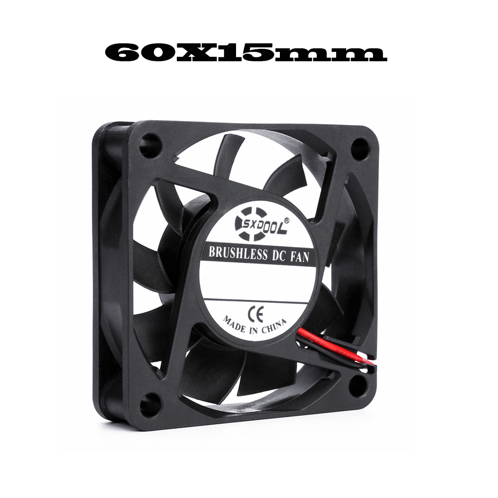 40mm 50mm 60mm 70mm 80mm 92mm 120mm DC 5V 12V 24V caja de Motor sin escobillas de refrigeración Axial ventilador silencioso rodamiento de manga de 2 pines