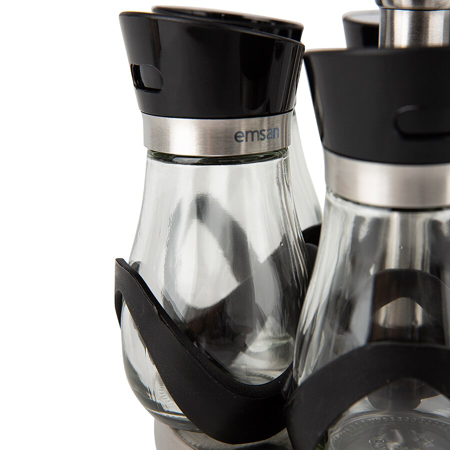 7 Jar Kruidenrek Organizer Kruid En Kruidenrek Met 12 Glazen Pot Flessen