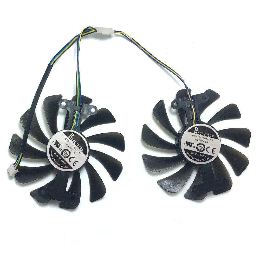95MM 4PIN GFM10012H12SPA GAA8S2U Cooling fans For ZOTAC GTX1070/1080 AMP ED 8GB As Replacement DIY FANS video card fan GPU