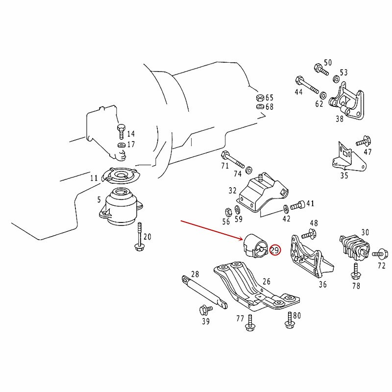 1402400918 Auto getriebe fuß Pad Geeignet für S Klasse W140 S320 S350 S500mer ced es-werden nzS600 Getriebe gummi gummi Lagerbier