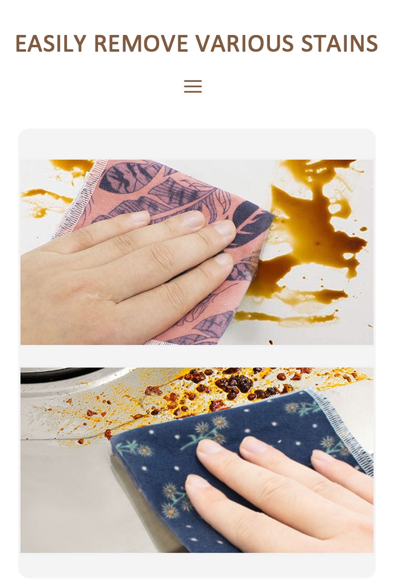 1Pcs Herbruikbare Unpaper Handdoeken Keuken Papier Vervanging Reiniging Katoen Doekjes Bamboevezel Keuken Theedoek Rollen Schoonmaken Tool