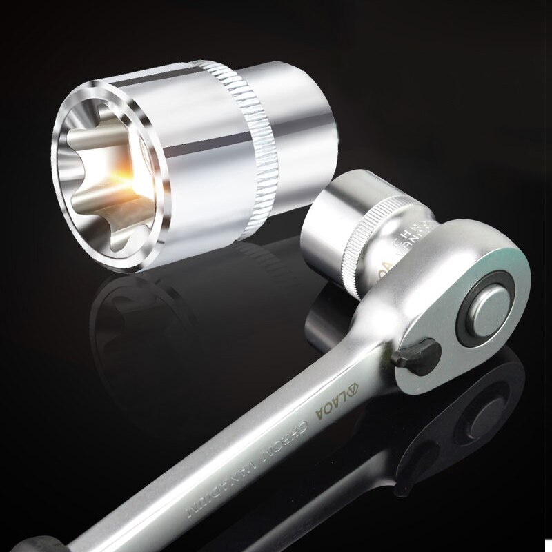 LAOA Metric 3/8 Hexagon Wrench Socket Set Socket Head Long and Short Socket Spanner Accessories 9-19mm