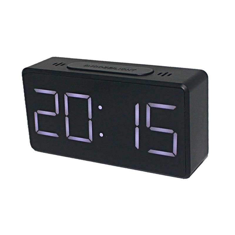 Simple Electronics Digital Clock Led Alarm Clock Bedside Clock Student Mirror Wake Up Light Temperature Calendar Display