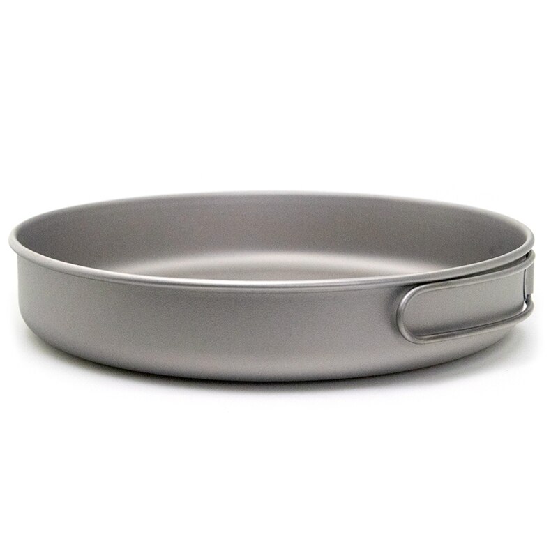 Außen Ultraleicht Titan Pfanne Camping Wandern Picknick Kochen Braten Pan Titan Pan Utensilien Wandern Picknick Kochen Picknick