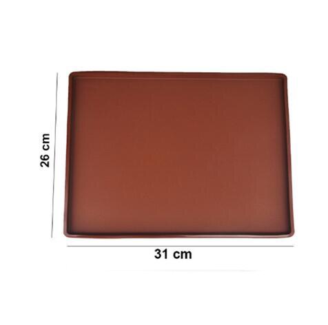 1Pcs Siliconen Bakken Mat Diy Multifunctionele Cake Pad Non-stick Oven Liner Zwitserse Roll Pad Bakvormen Bakken Tools accessoires Yjn: Brown