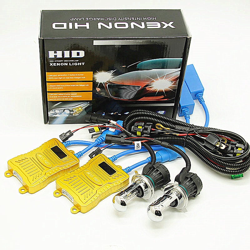 Kit de balasto digital LED, kit de luz de xenón H4 de HID Alto y Bajo, kit de luz de xenón H4 9004 9007 H13