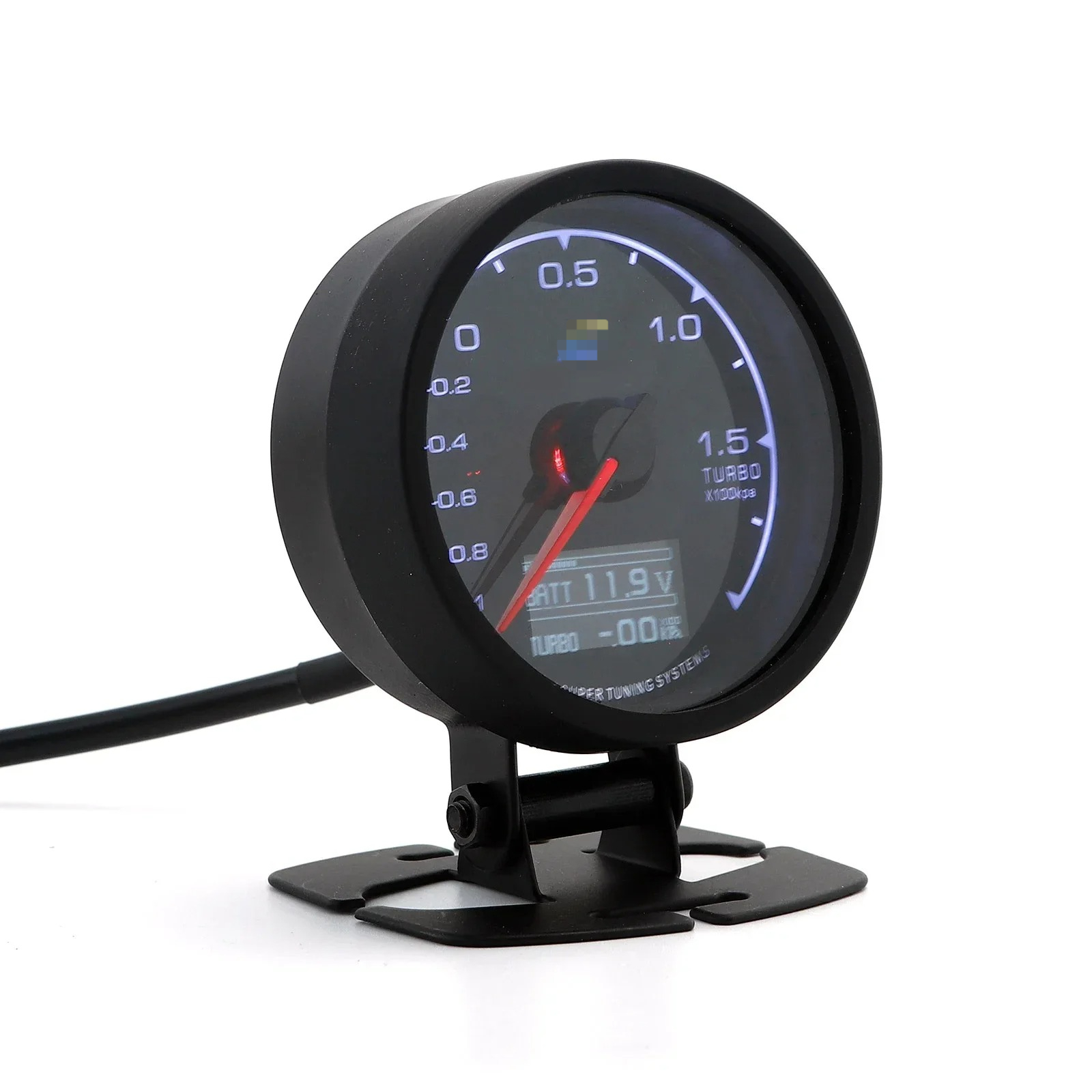 Greddi Messgeräte 62 mm 7-Farben-Schub-Messgerät, Auto-Messgerät, Multi D/A, LCD-Anzeige, Ölpresse, Drehzahl, Turbo-Vakuum-Wassertemperatur mit Sensor: Armee Grün