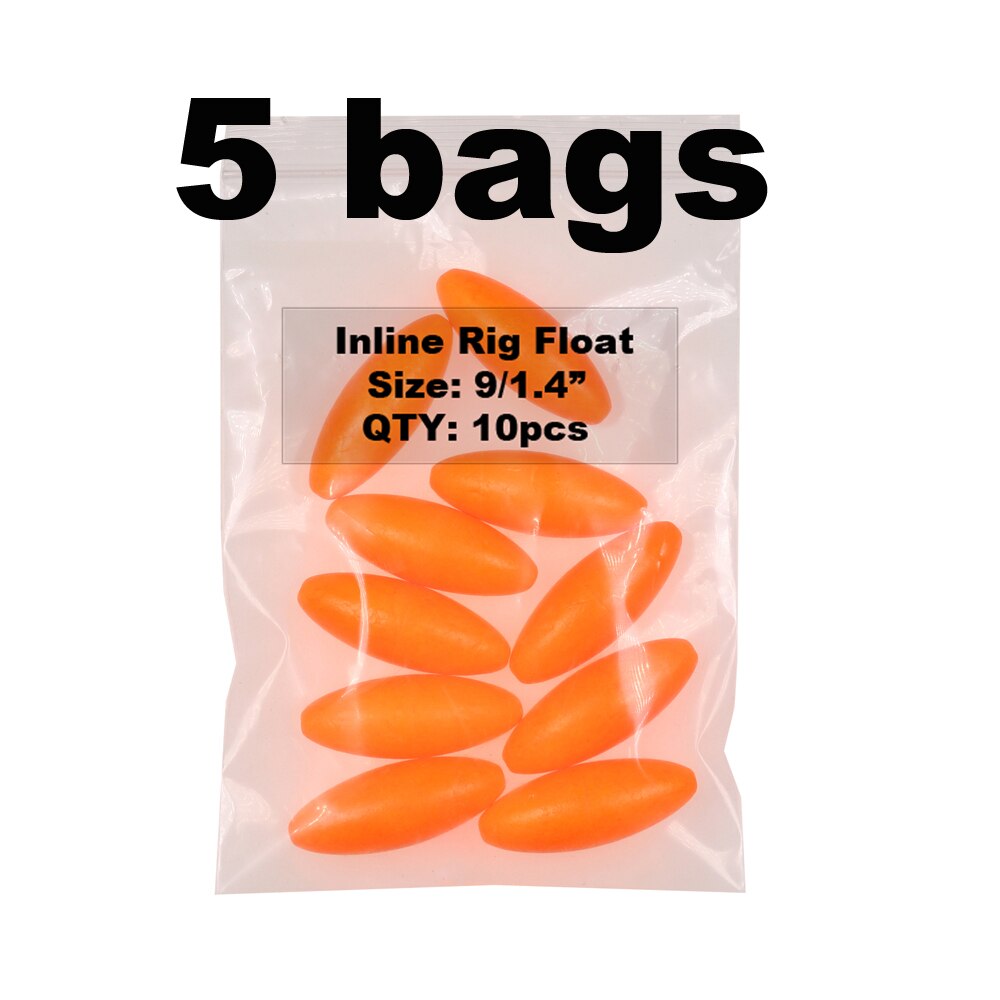 JIGEECARP 50 Uds flotador corcho de pesca para pescar pesca de bagre plataforma flotar flotabilidad pesca en agua salada flota de pesca accesorio: 50pcs orange size 9