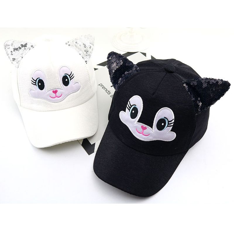 Sombreros de bebé bonitos dibujos animados niño coreano gato béisbol sombrero primavera verano bebé niño sombreros para el sol para niña gorros niños Fotografía Prop