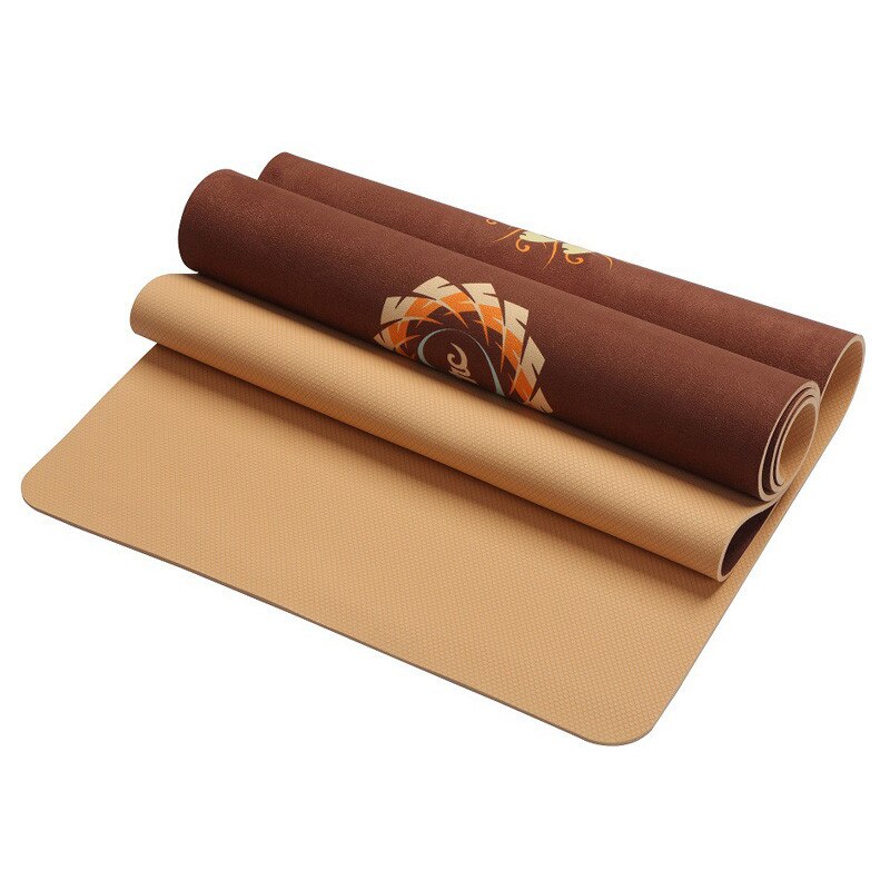 Yoga Mat - 183x61cm - 6mm Thick - Non-Slip Suede - Portable Fitness Blanket